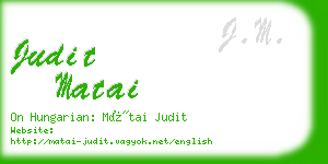 judit matai business card